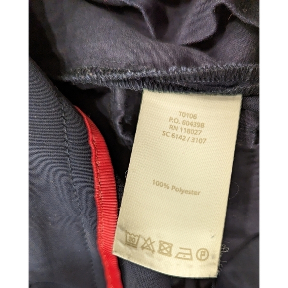 Boden Melina Navy Blue Cotton Paperbag Pants Size 4R - Picture 4 of 5